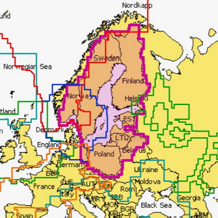 Карта глубин – Балтийское море Navionics 44XG