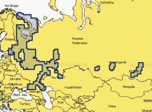 Карта глубин – Россия