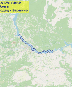 Карта Волга (Городец - Бармино, Чебоксарское водохранилище)