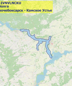 Карта Волга (Новочебоксарск - Камское Устье)