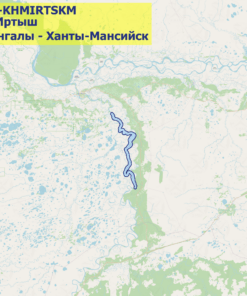 Карта Иртыш (Цингалы - Ханты-Мансийск)