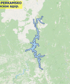 Карта Камское водохранилище