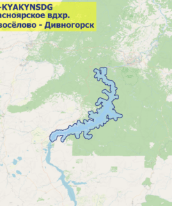 Карта Красноярское водохранилище (Новосёлово - Дивногорск)