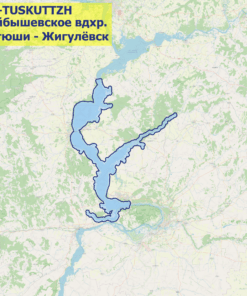 Карта Куйбышевское водохранилище (Тетюши - Жигулёвск)