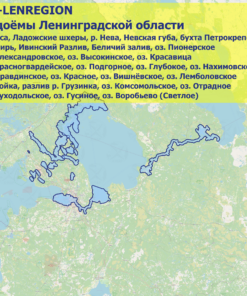 Карта Водоёмы Ленинградской области