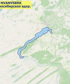 Карта Новосибирское водохранилище