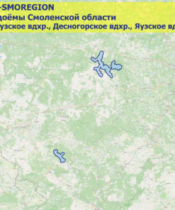 Карта Десногорское водохранилище