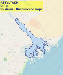 Карта Волга (Цаган Аман - Астрахань)