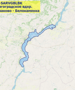Карта Волгоградское водохранилище (Балаково - Белокаменка)