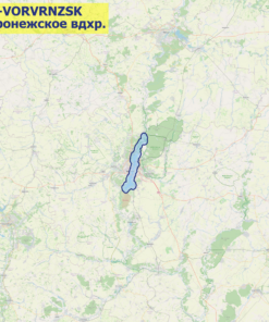 Карта Воронежское водохранилище
